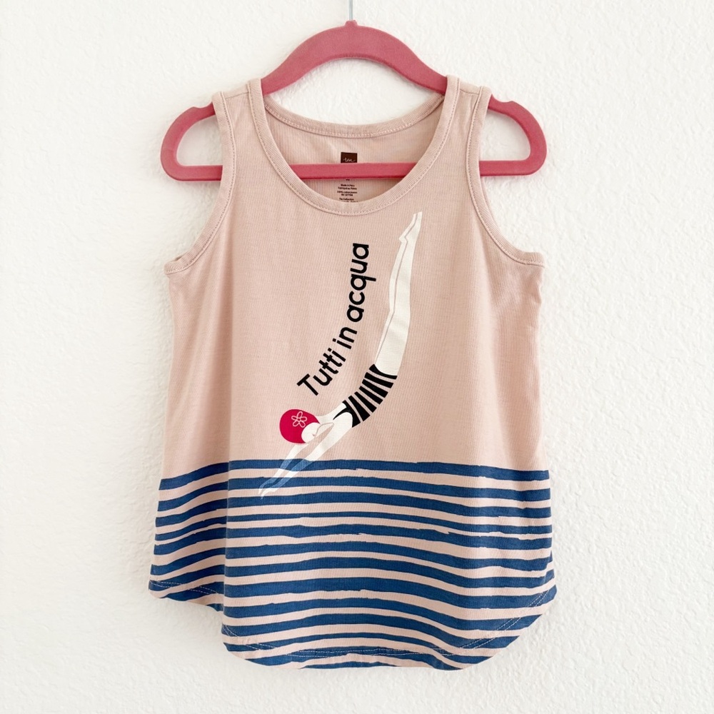 Tea Collection Graphic Tank Top Size Small 4-5